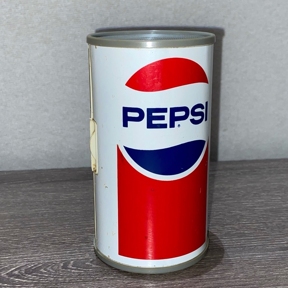 VINTAGE RARE PEPSI COLA Working Radio General Electric Collectible Soda Can 4”